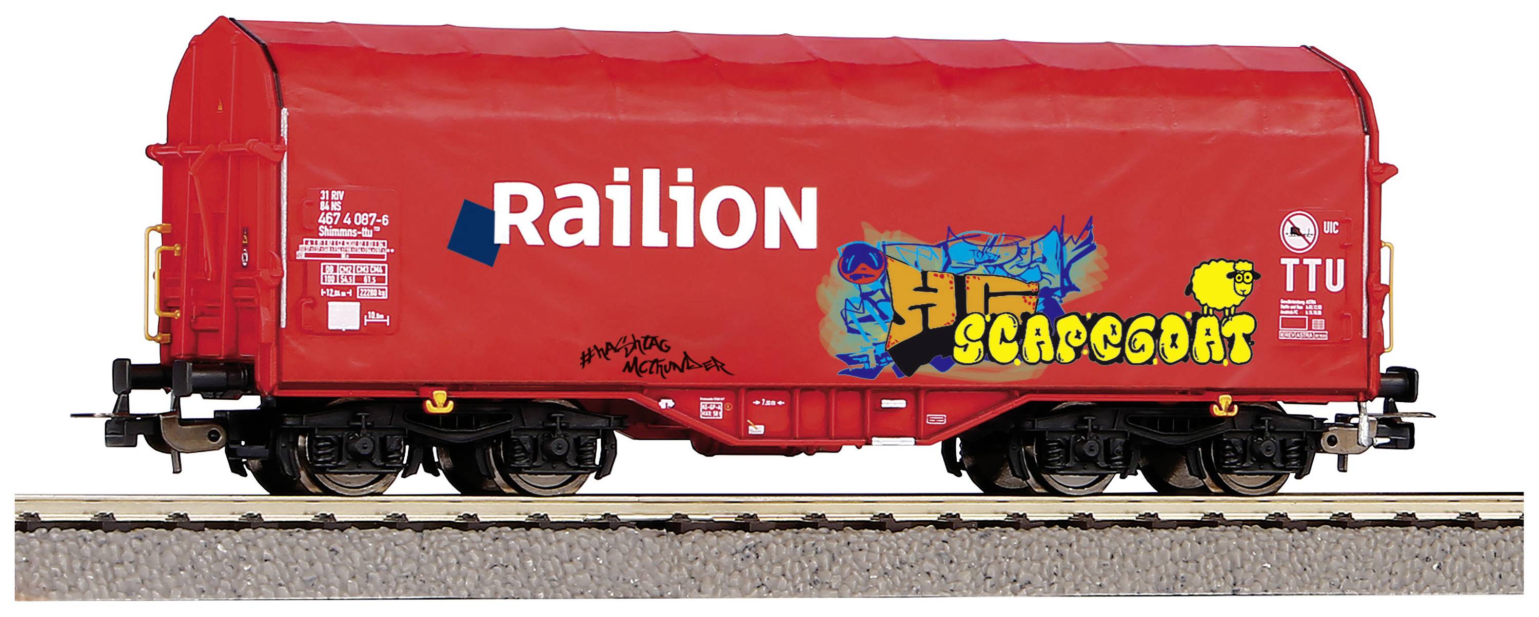 Piko H0 58981 Covered wagon DC-1