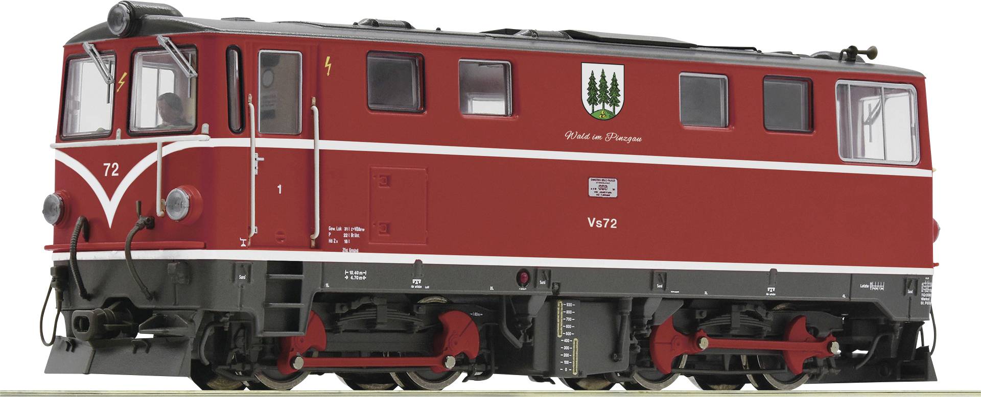 Roco 33319 H0e Diesel locomotive vs 72 of PLB-0