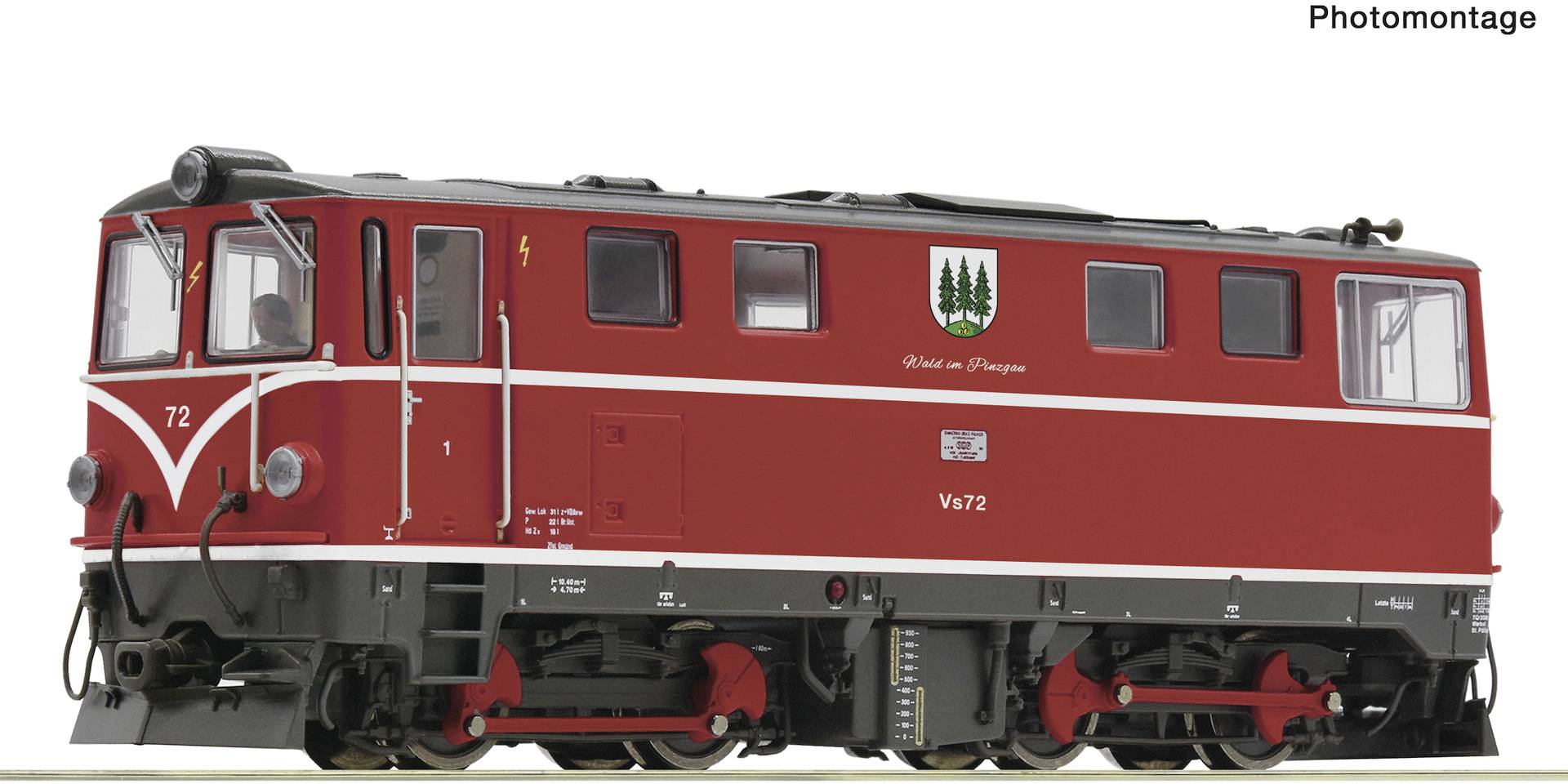 Roco 33319 H0e Diesel locomotive vs 72 of PLB-1