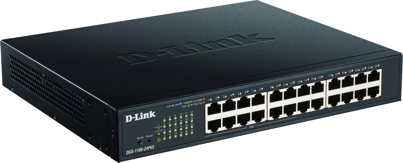 D-Link DGS-1100-24PV2 DGS-1100-24PV2 Network switch 24 ports 1 GBit/s PoE