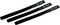 Three black hook-and-loop cable ties with the inscription 'DB-100'. Ideal for cable management and securing cables.