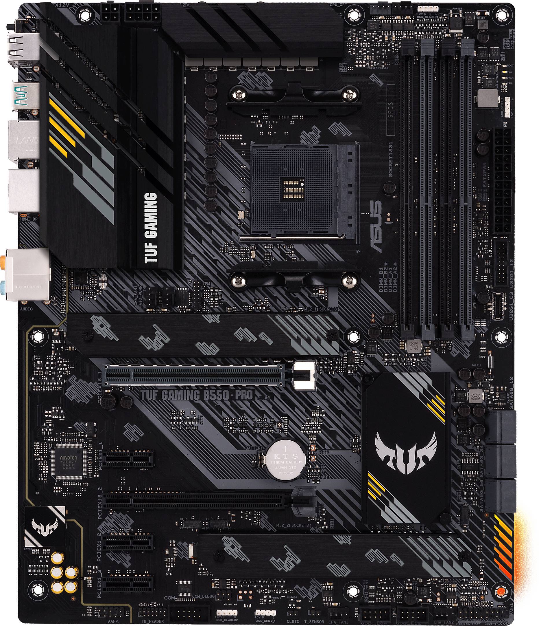 Asus TUF GAMING B550PRO Motherboard PC base AMD AM4 Form factor