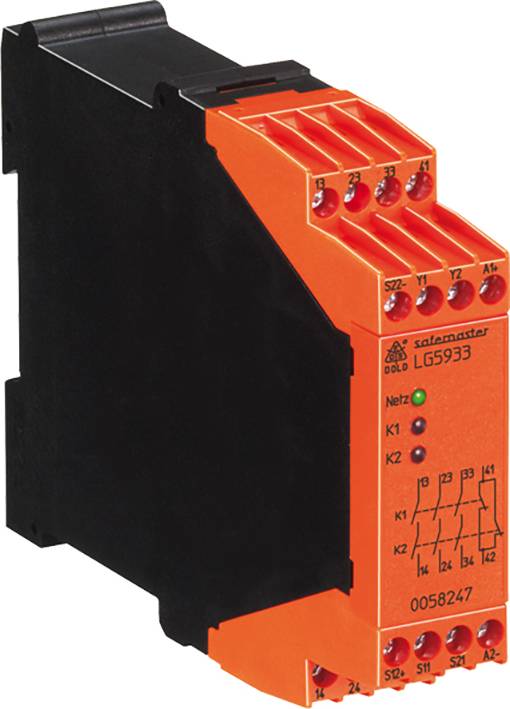 Safety relay LG5933.48 DC24V Dold Operating voltage: 24 V AC, 24 V DC 1 breaker, 3 makers (W x H x D) 22.5 x 84 x 121 mm 1 pc(s)