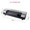 Vacuum Sealer Device VK 12. Dimensions: 40 cm x 18.5 cm x 10 cm. Black and silver design, suitable for vacuum-sealing food items.