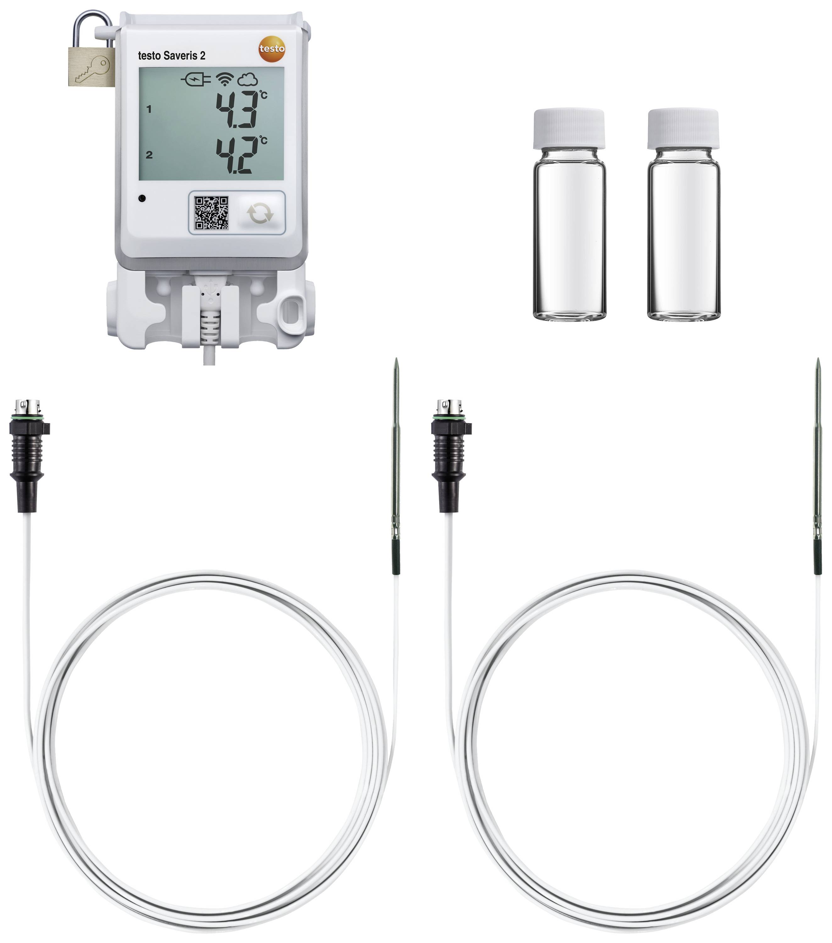 testo testo Saveris 2- T2 Data logger - probe Calibrated to (ISO ...