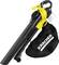 Pictured is a yellow and black Kärcher leaf blower with a detachable collection bag and carrying handle.