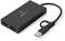 Renkforce USB 3.0 to HDMI Adapter, black, with two HDMI ports for external displays.