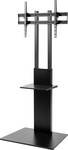 Speaka Professional TV Floor stand with equipment shelf, 93.98 cm to 203.2 cm (37 to 80