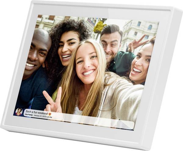 Braun Phototechnik DigiFrame 1019 WiFi weiss Digital photo frame 25.7 cm 10.1 inch EEC: C (A - G) 1280 x 800 Pixel 16 GB White