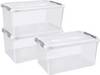 Curver 246385 Plastic box HANDY Closed, Stackable (W x H x D) 400 x 200 x 290 mm Transparent 5 pc(s)