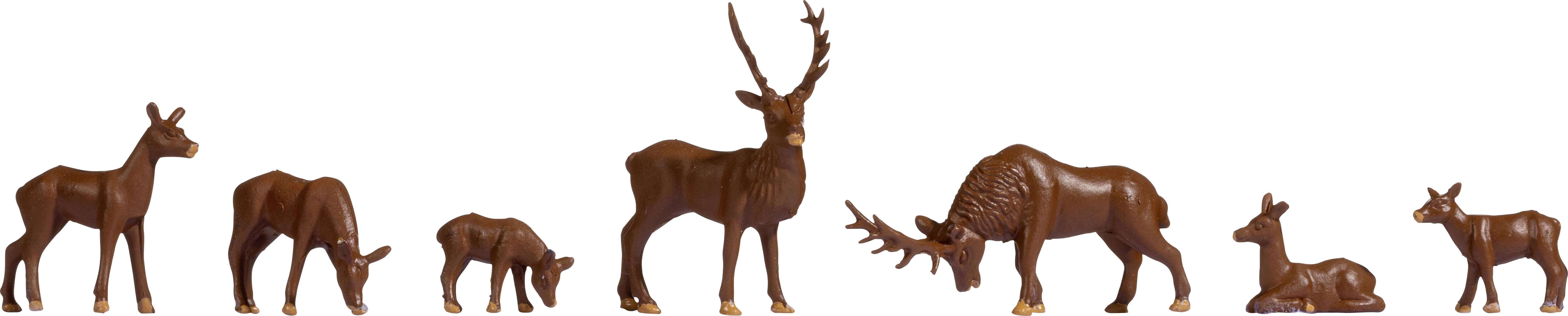 Image of NOCH H0 Deer; Painted, Standing, Horizontal