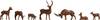 NOCH H0 Deer; Painted, Standing, Horizontal