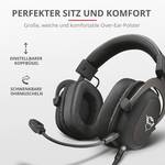 Trust GXT414 Zamak Premium Gaming Over-ear headset Corded (1075100) Stereo Black Microphone noise cancelling Volume control, Microphone mute