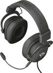 Trust GXT414 Zamak Premium Gaming Over-ear headset Corded (1075100) Stereo Black Microphone noise cancelling Volume control, Microphone mute