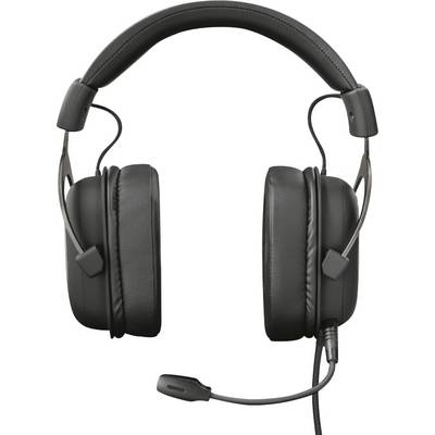 Trust GXT414 Zamak Premium Over-ear headset Corded (1075100) Stereo Black Microphone noise cancelling Volume control, Mi-5