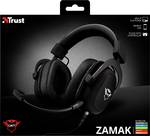 Trust GXT414 Zamak Premium Gaming Over-ear headset Corded (1075100) Stereo Black Microphone noise cancelling Volume control, Microphone mute