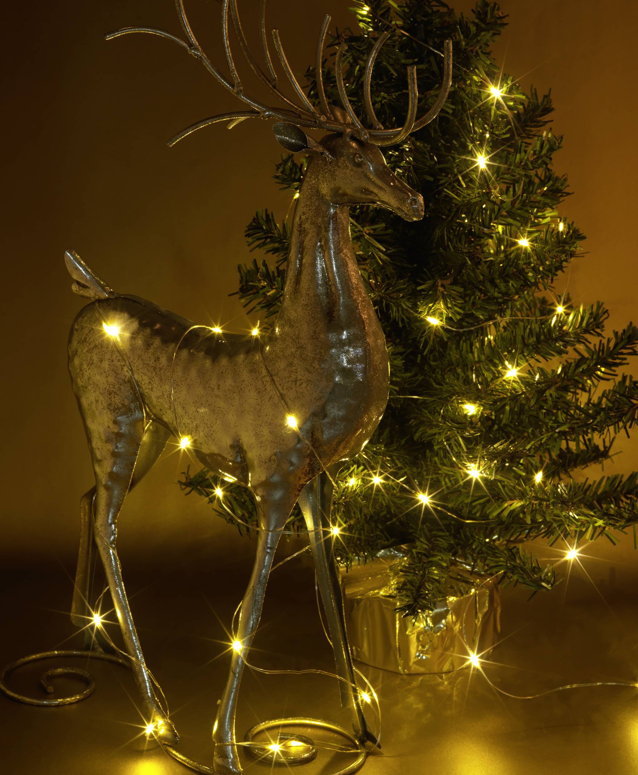 Sygonix SY-4722036 Holiday lights (mini) Inside via USB No. of bulbs 50 LED (monochrome) Warm white Illuminated length: -2