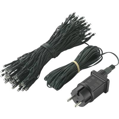 A bundle of green fairy lights with plug. Perfect for indoor or outdoor decoration.