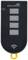 A black Schellenberg remote control with four grey buttons displaying white dots. At the bottom, there is a Wi-Fi symbol.