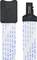 Two flat ribbon cables with connectors; one has a black rectangular plug, the other a larger one with labelling.