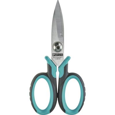 Scissors with green and black handles and silver blades, suitable for precise cutting.
