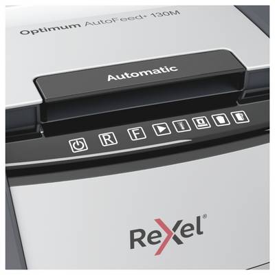 Rexel Optimum AutoFeed+ 130M Document shredder 150 sheet Micro-cut 2 x 15 mm P-5 44 l Also shreds Paper clips, Staples, -1