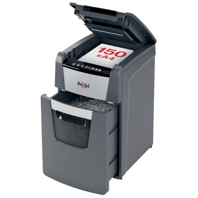 Rexel Optimum AutoFeed+ 150X Document shredder 150 sheet Micro-cut 4 x 28 mm P-4 44 l Also shreds Paper clips, Staples, -4