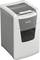 A white and grey Leitz paper shredder, suitable for automatic document destruction.