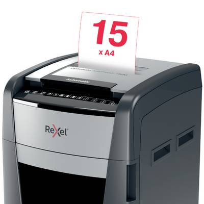 Rexel Optimum AutoFeed+ 750M Document shredder 750 sheet Micro-cut 2 x 15 mm P-5 140 l Also shreds Paper clips, Staples,-10