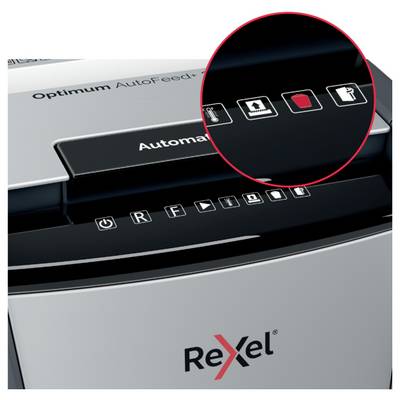 Rexel Optimum AutoFeed+ 750M Document shredder 750 sheet Micro-cut 2 x 15 mm P-5 140 l Also shreds Paper clips, Staples,-1