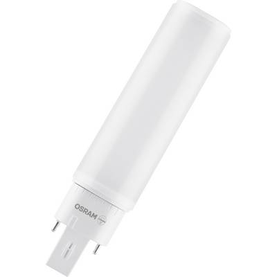 White LED lamp viewed from above, cylindrical shape, with Osram logo on the base.