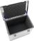 Opened aluminium case with foam-padded interior, suitable for the secure transportation of sensitive equipment.