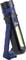 Black and blue LED torch with stand, suitable for hands-free working, vertically positioned.