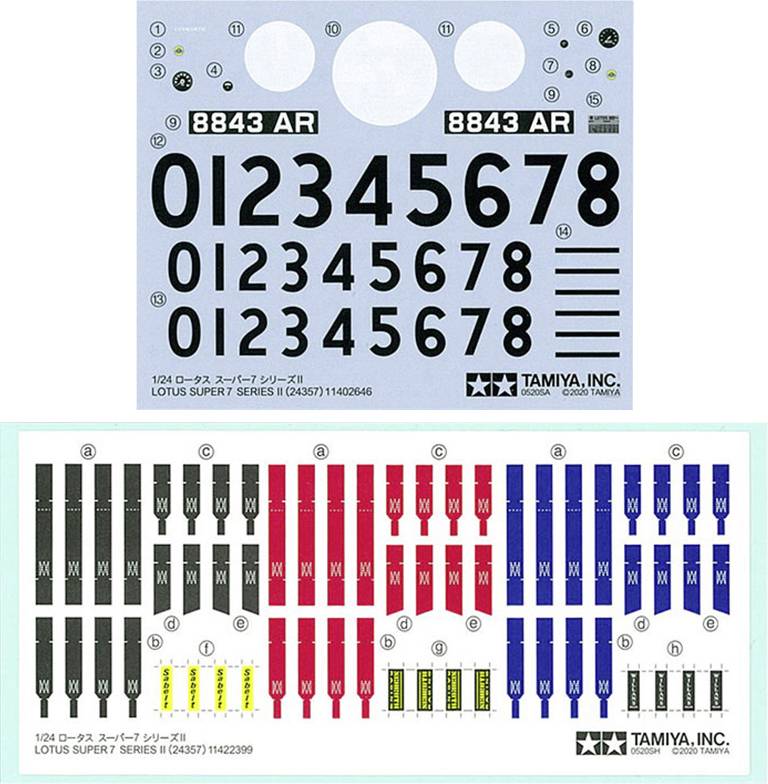 Tamiya 300024357 Lotus Super 7 Serie II Model car assembly kit 1:24-2