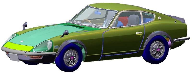 Tamiya 300024360 Nissan Fairlady 240ZG Model car assembly kit 1:24-2