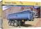 Packaging of an Italeri model dump truck, scale 1:24, with blue Schmitz Cargobull loading area. Number 3845.