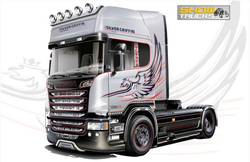 Italeri 3906 Scania R730 Streamline 4x2 HGV assembly kit 1:24