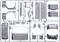 A casting frame with various components of a model kit, including body parts, bumpers, and side skirts.