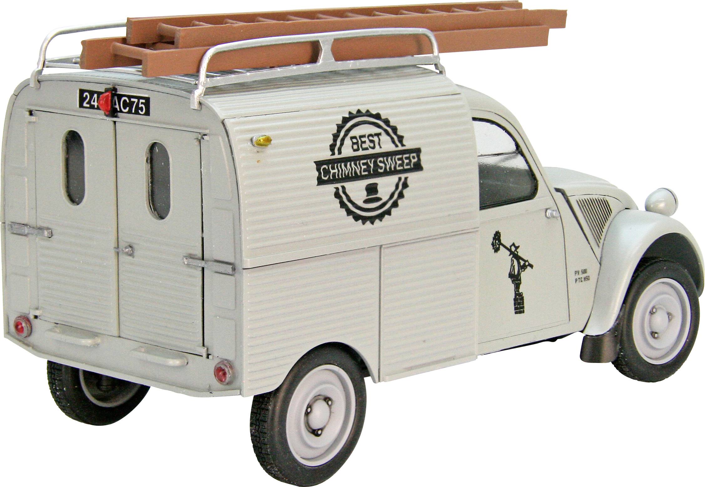 Ebbro 591025017 Citroen 2CV Fourgonnette AZU Model car assembly kit 1:24-1