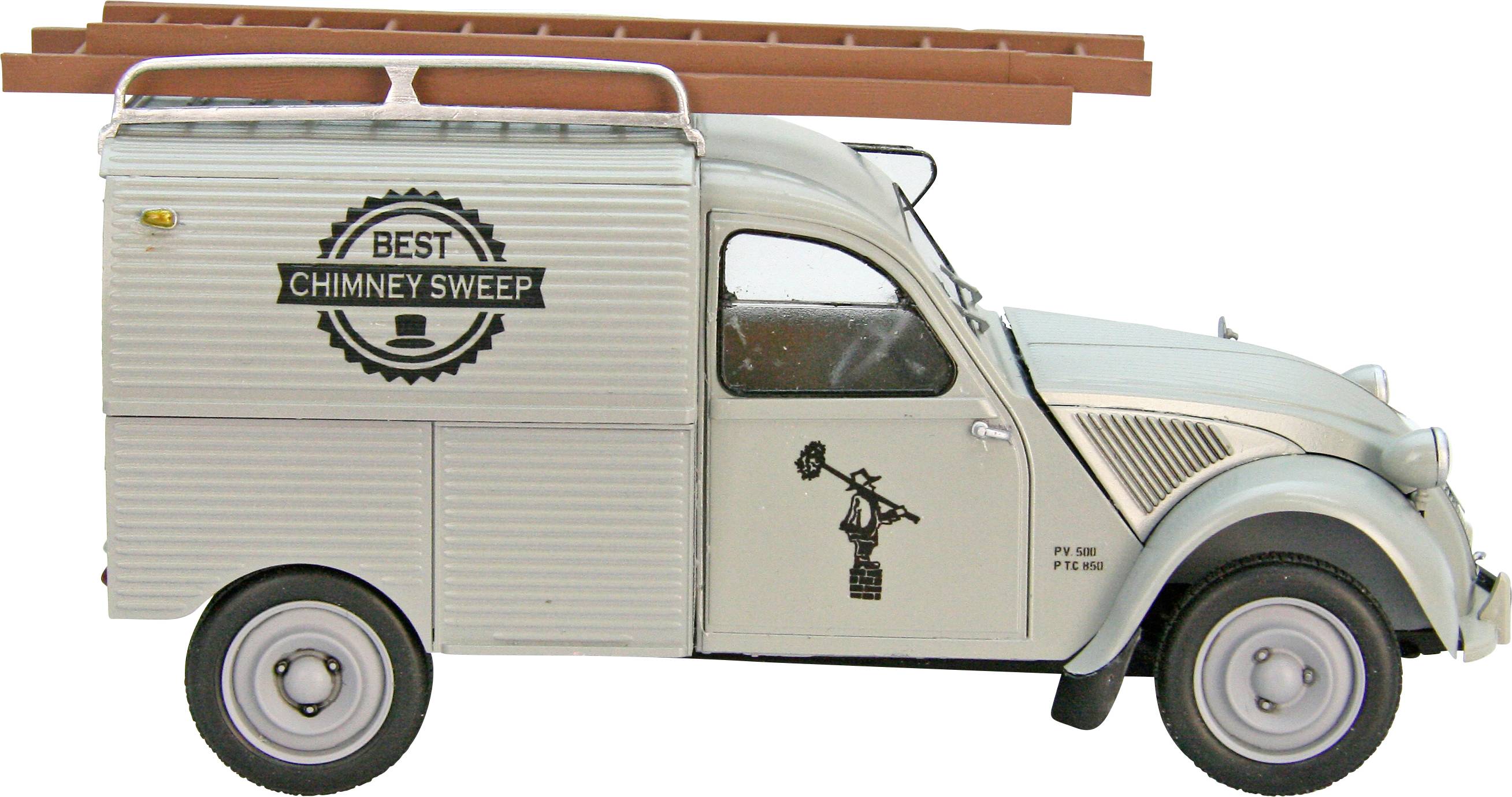 Ebbro 591025017 Citroen 2CV Fourgonnette AZU Model car assembly kit 1:24-5