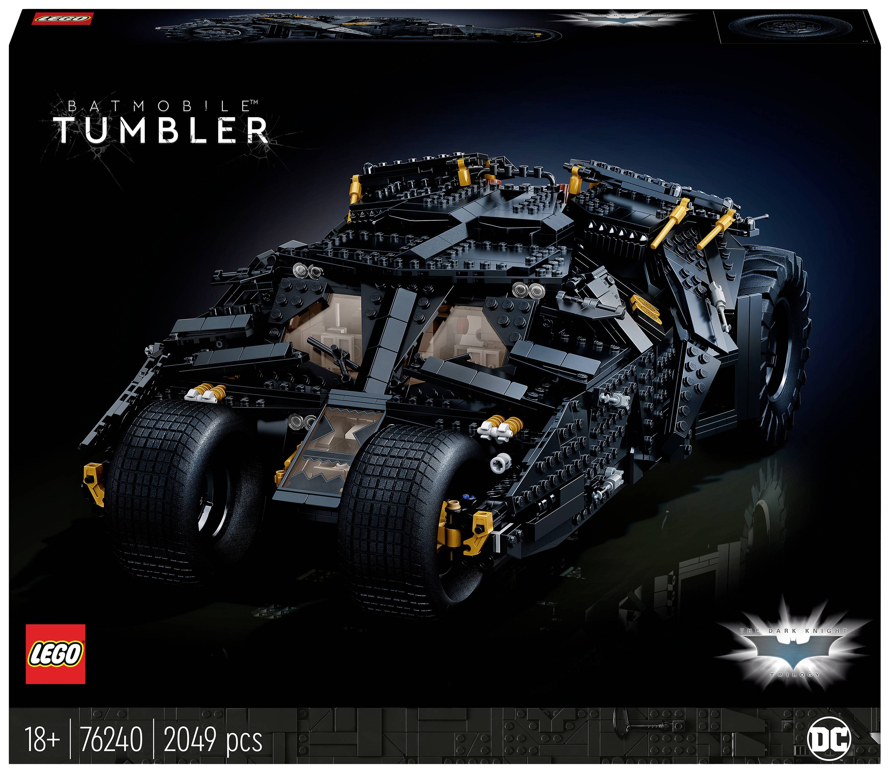 på trods af at styre stor 76240 LEGO® DC COMICS SUPER HEROES Batmobile™ Tumbler | Conrad.com