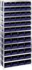 raaco 181150 Storage rack (complete) (W x H x D) 92 x 200 x 34 cm Steel, Polypropylene Silver, Blue