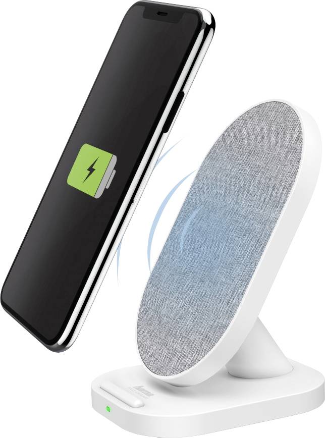 Hama Wireless charger 2000 mA QI-FC10S-Fabric 00188325 Outputs Inductive charging standard White-2