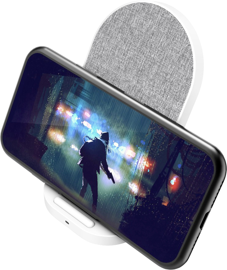 Hama Wireless charger 2000 mA QI-FC10S-Fabric 00188325 Outputs Inductive charging standard White-6