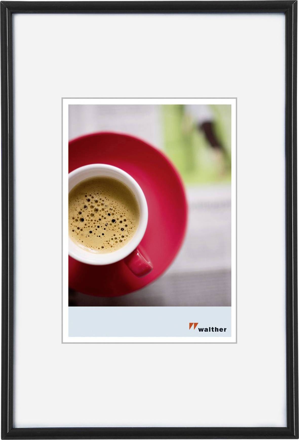 walther+ design KB318H Picture frame Paper size: 13 x 18 cm Black-0