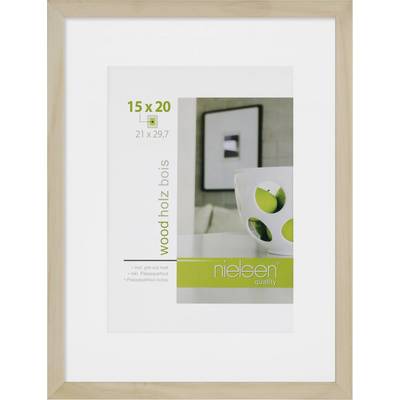 Frame with product label 'nielsen quality', showing dimensions 15 x 20 cm and an image of a decorative bowl on a table.