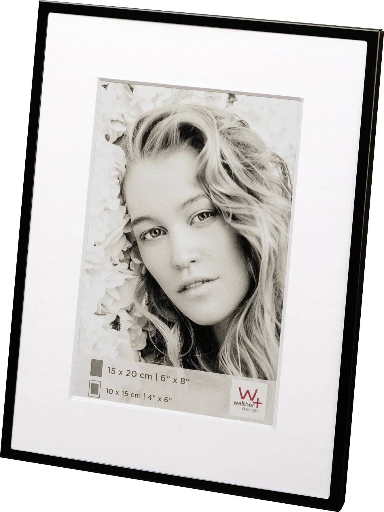 walther+ design RN520B Picture frame Paper size 20 x 15 cm Black