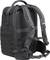Black, robust rucksack with padded shoulder straps, side buckles and handles, suitable for outdoor activities.