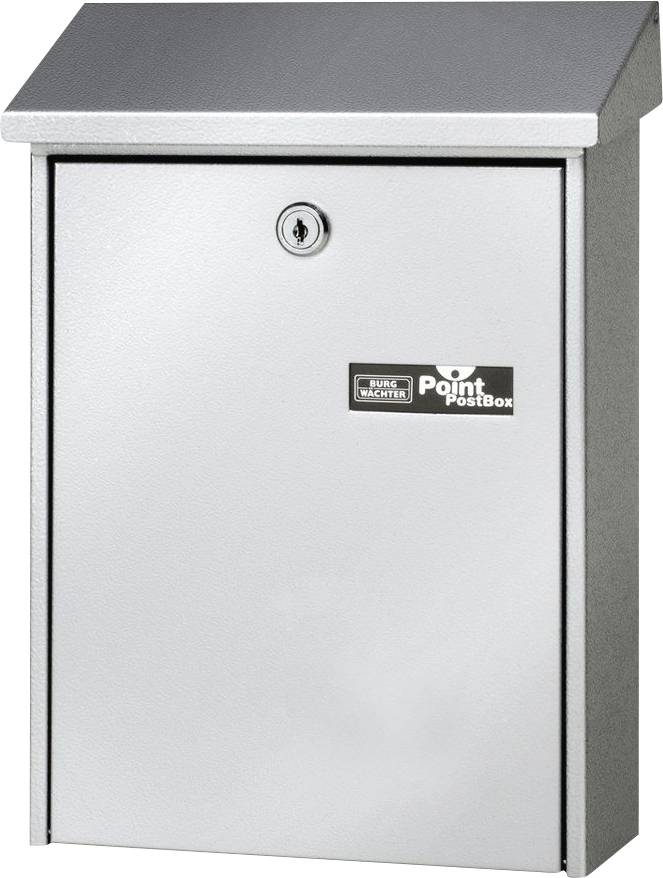 Burg Waechter DAILY 5861 SI Daily 5861 Si Letterbox Steel plate Silver Key