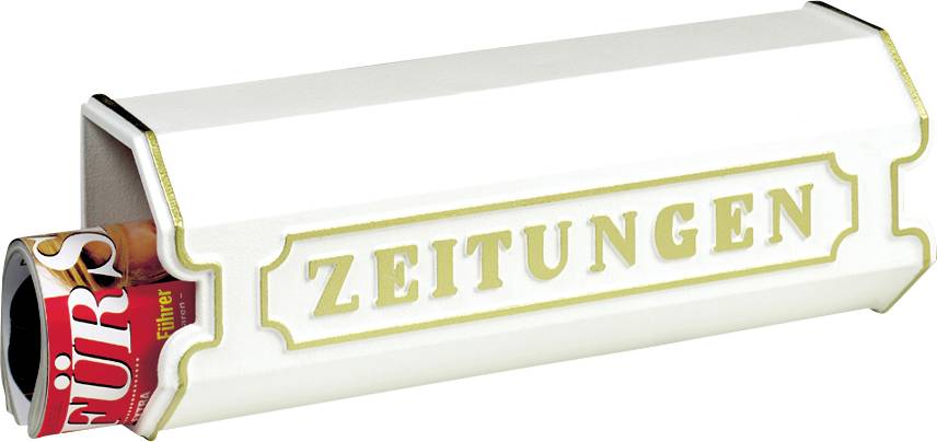 Burg Wächter 1890 W Newspaper holder Cast aluminium White-0